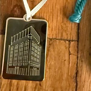 Tiffany & Co. Blue Gift Bag with Silver Landmark Tag